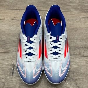 Adidas F50 League TF Turf Soccer Shoes 
Cleats Youth 5 teen red white blue